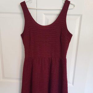 Charming Charlie's Red Textured Dress